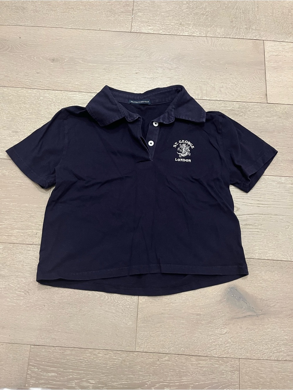 Brandy Melville Dark Purple Polo Top